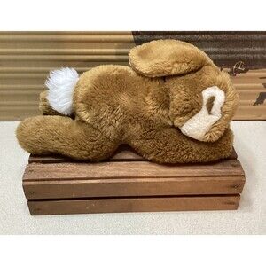 Vintage Steiff Bunny Rabbit Stuffed Animal Plush Sleeping German Toy 082542